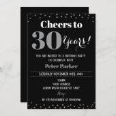 大人エレガント誕生日招待状 招待状 (正面/裏面)