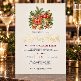 大人エレガント ゴールド クリスマスパーティー ジュースル&交流会 箔シーズンカード