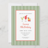 大人カクテルバースデーパーティー 招待状 (正面)