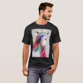 大人カラフル用かわいいユニコーンTシャツ Tシャツ (正面フル)