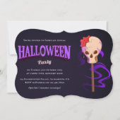 大人コスチューム&カクテルスカルハローウィンパーティ 招待状 (正面)