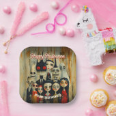 大人コンテンポラリーハローウィンパーティ ペーパープレート (パーティー)