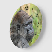 大人ゴリラ ラージ壁時計 (傾斜)
