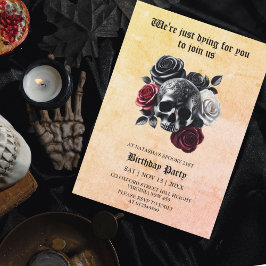 大人ハロウィンの誕生日パーティーに是非ご参加ください  招待状