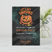 大人ハロウィンパーティーの怖い夜のコクテル 招待状 (スタンド正面)
