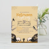 大人ハロウィンパーティーの怖くない招待状 招待状 (スタンド正面)