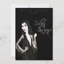 大人ハロウィンパーティー招待状「ブーと酒(Boos+Booze)」 招待状