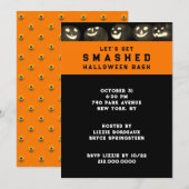 大人ハロウィンパーティー招待状 招待状 (正面/裏面)