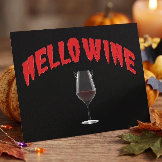 大人ハロウィンパーティー招待状 - Wine(ワイン)にこんにちは パン ポストカード