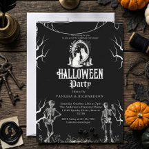 大人ハロウィンパーティー ビンテージゴシックスケルトン