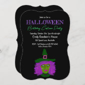 大人ハロウィン誕生日パーティー 招待状 (正面/裏面)