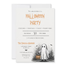 大人ハロウィン スプーキー パーティー招待状