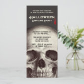 大人ハロウィーンの衣装パーティースカル 招待状 (スタンド正面)
