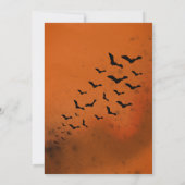 大人ハロウィーンの衣装パーティーヴィンテージ吸血鬼 招待状 (裏面)