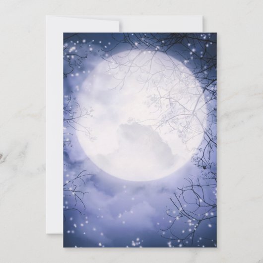 大人ハロウィーンゴシックスカルパーティー 招待状 (裏面)