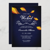 大人ハロウィーン招待状衣装パーティー 招待状 (正面/裏面)