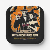 大人ハロウィーン邪悪なグッドタイムパーティー食器 ペーパープレート (正面)