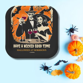 大人ハロウィーン邪悪なグッドタイムパーティー食器 ペーパープレート