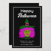 大人ハロウィーン邪悪な魔女カスタム シーズンカード (正面/裏面)