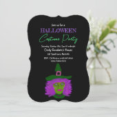 大人ハロウィーン魔女テーマ衣装パーティー 招待状 (スタンド正面)