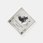 大人ハローウィンパーティヴィンテージゴシック魔女 スタンダードカクテルナプキン (角)