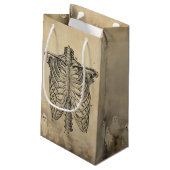 大人ハローウィンパーティヴィンテージ幽霊スカルスパイダー スモールペーパーバッグ (裏面アングル)