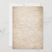 大人ハローウィンパーティヴィンテージ骨格シャルボード 招待状 (裏面)