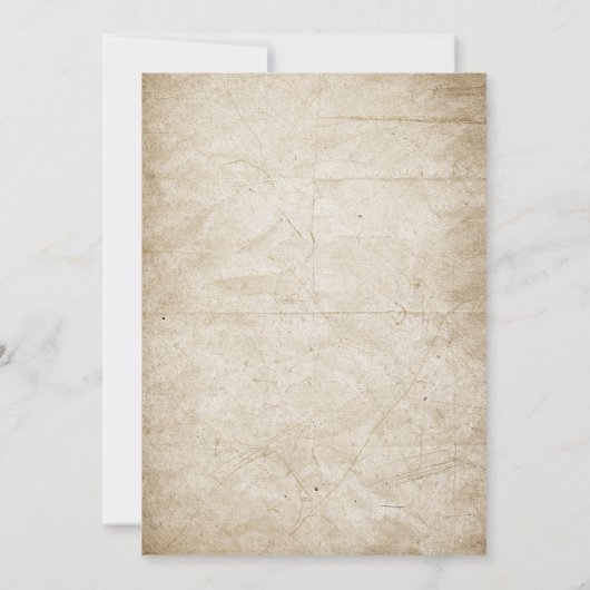 大人ハローウィンパーティヴィンテージ骨格シャルボード 招待状 (裏面)