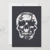 大人ハローウィンパーティ招待状ディスコスカルテーマ 招待状 (裏面)