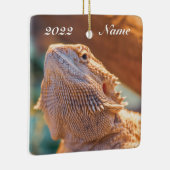 大人パーソナライズされたの髭を生やしたドラゴンリザード セラミックオーナメント (右)