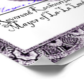 大人パーソナライズされた誕生日贈与証 ポスター (角)