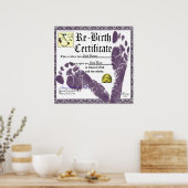 大人パーソナライズされた誕生日贈与証 ポスター (キッチン)