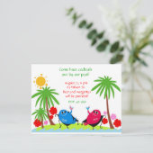 大人プールパーティーの招待状 招待状 (スタンド正面)