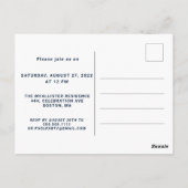 大人プールパーティー晩夏お祝い誘致 ポストカード (裏面)