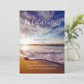 大人モダン洗礼パーソナライズされた招待状 招待状 (スタンド正面)