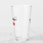 大人モード有効おもしろい18番目の誕生日コード タンブラーグラス (左)