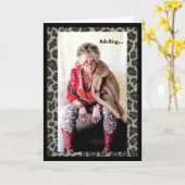 大人ユーモアのあるの折り畳まれたグリーティングカード カード (黄色い花)