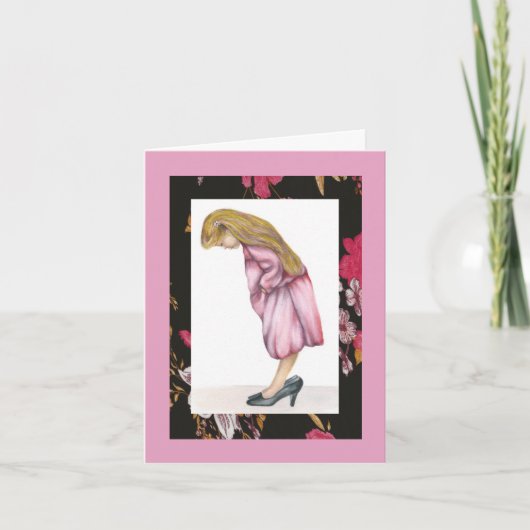 大人ユーモアのある誕生日カード用タイヤ カード (正面)