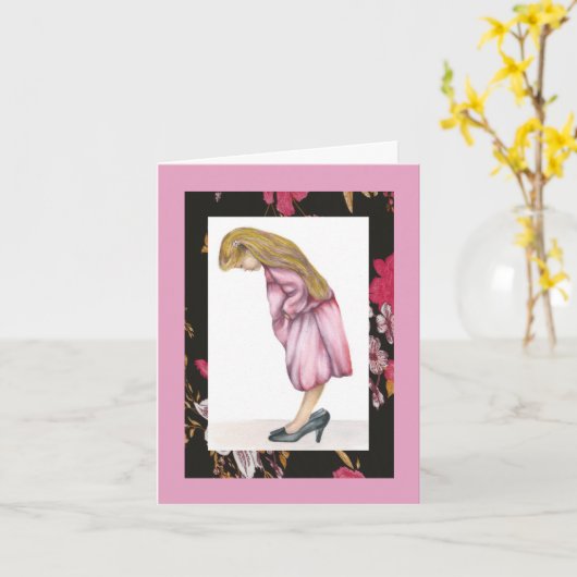 大人ユーモアのある誕生日カード用タイヤ カード (黄色い花)