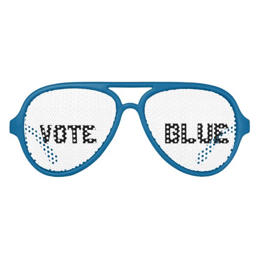 大人レトロパーティーシェード、ブラック アビエーターサングラス (正面)