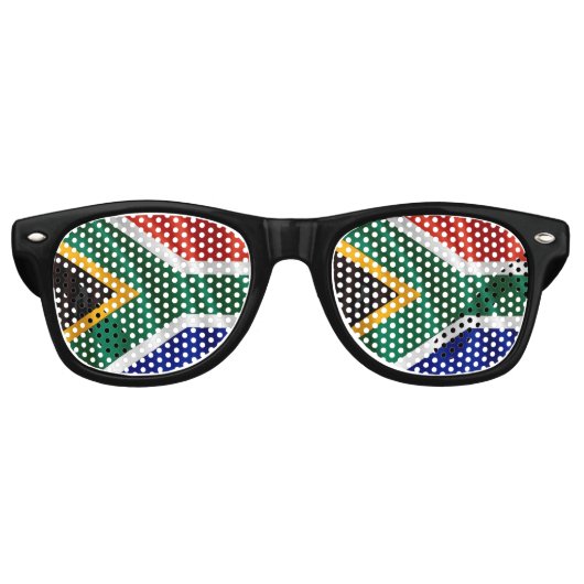 大人レトロSA国旗のパーティーグラス レトロサングラス (正面)