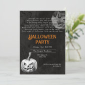 大人不気味気味悪いカボチャ詩ハローウィンパーティ 招待状 (スタンド正面)