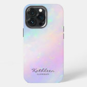 大人可愛いピンクモノグラムiPhone 13 Proケース iPhoneケース (裏面)