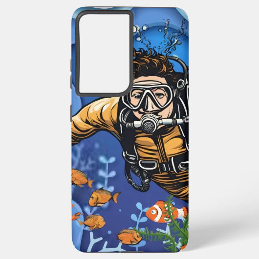 大人向けに飛び込む SAMSUNG GALAXYケース (裏面)