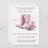 大人向けのカスタマイズされた誕生日カード 招待状 (正面)