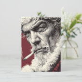 大人向けのサンタクロースの悪いクリスマスカード シーズンカード (スタンド正面)