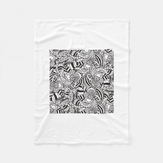 大人向けの彩色本 フリースブランケット (正面)