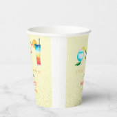 大人向けの水彩カクテル誕生日パーティー 紙コップ (右)