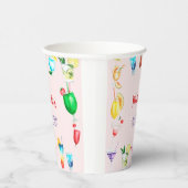 大人向けの水彩カクテル誕生日パーティー 紙コップ (右)