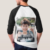 大人向けの運転教育 Tシャツ (裏面)